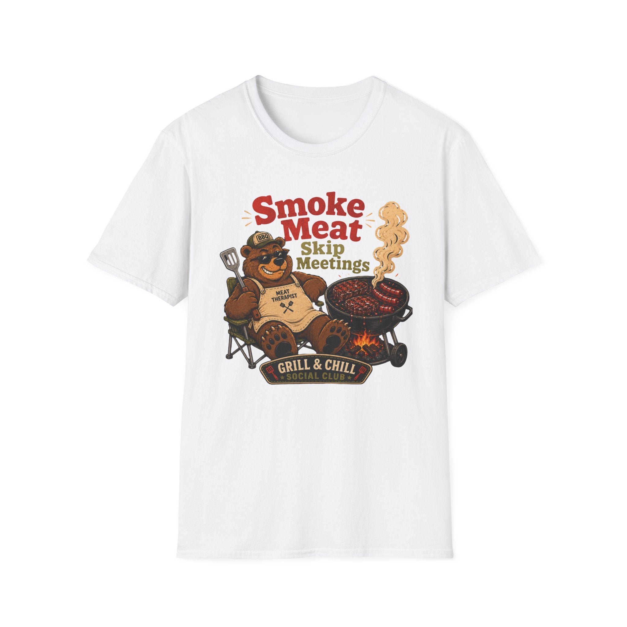 Smoke Meat Skip Meetings T-Shirt
