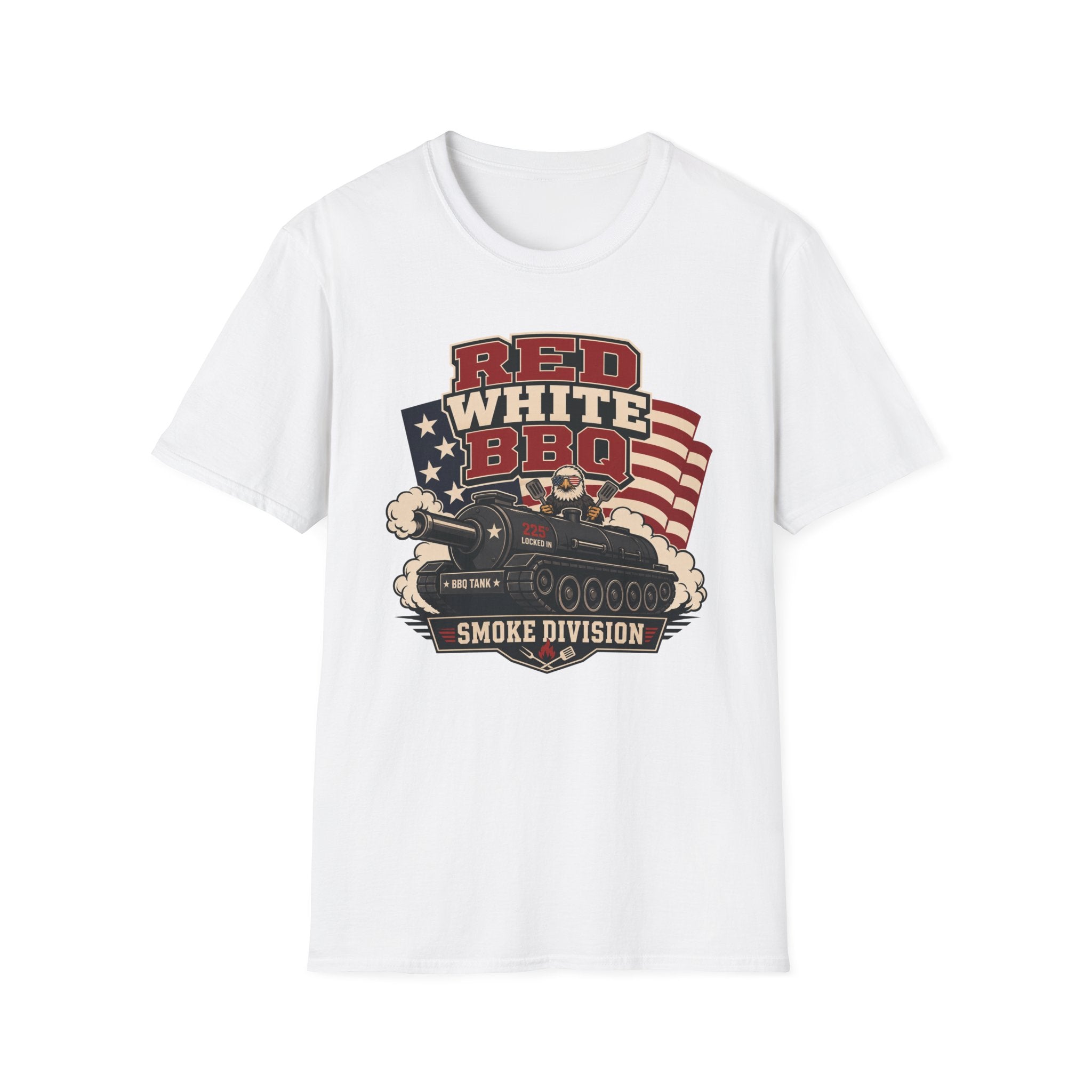 Red White BBQ Tank Eagle T-Shirt
