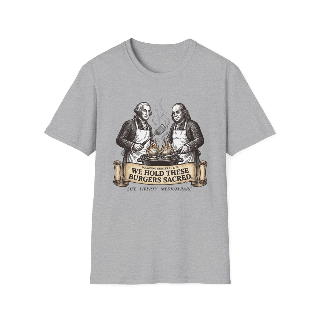 Washington Franklin Sacred Burger T-Shirt