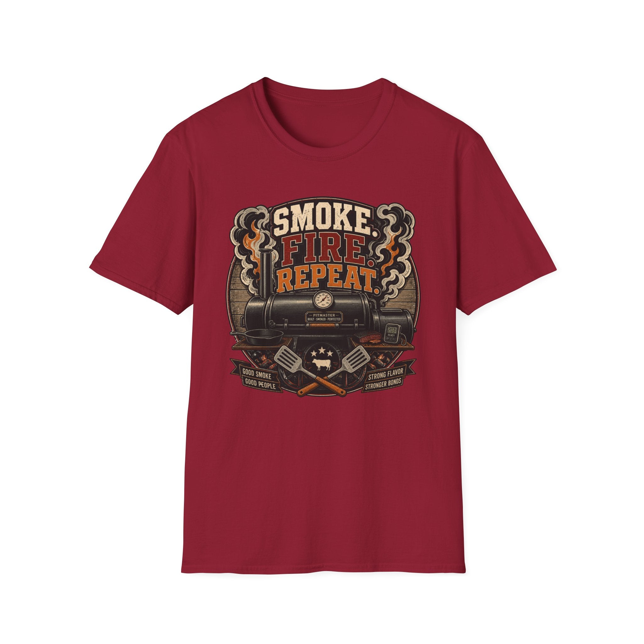 Smoke Fire Repeat Barrel T-Shirt