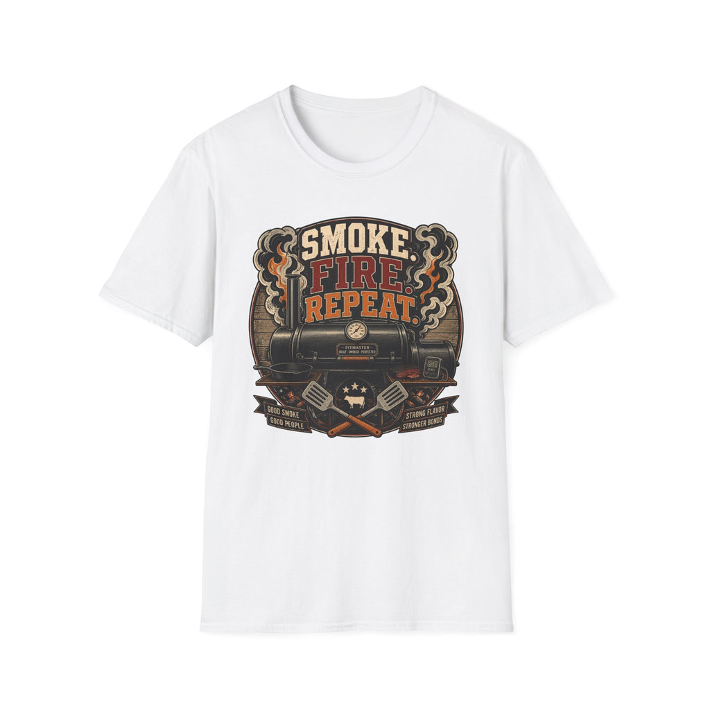 Smoke Fire Repeat Barrel T-Shirt