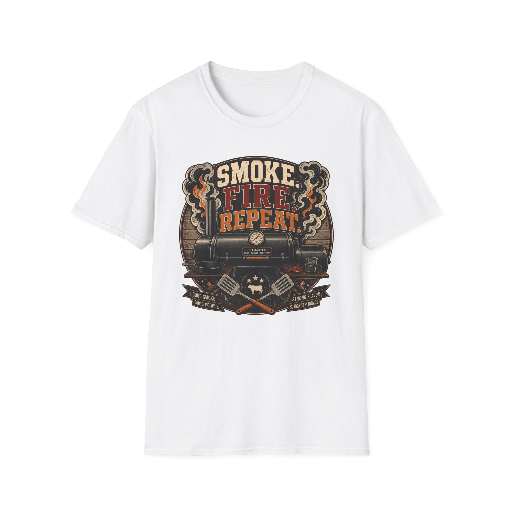 Smoke Fire Repeat Barrel T-Shirt