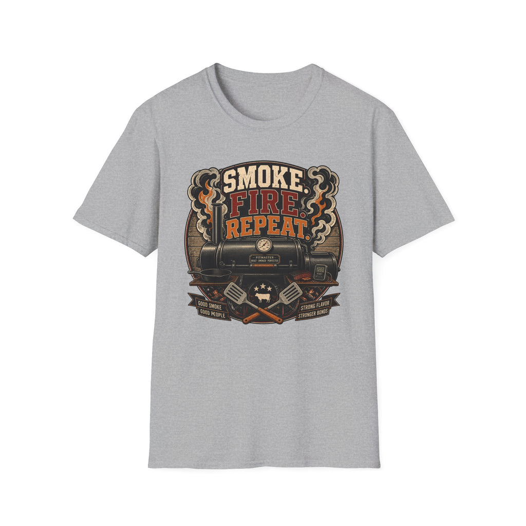 Smoke Fire Repeat Barrel T-Shirt