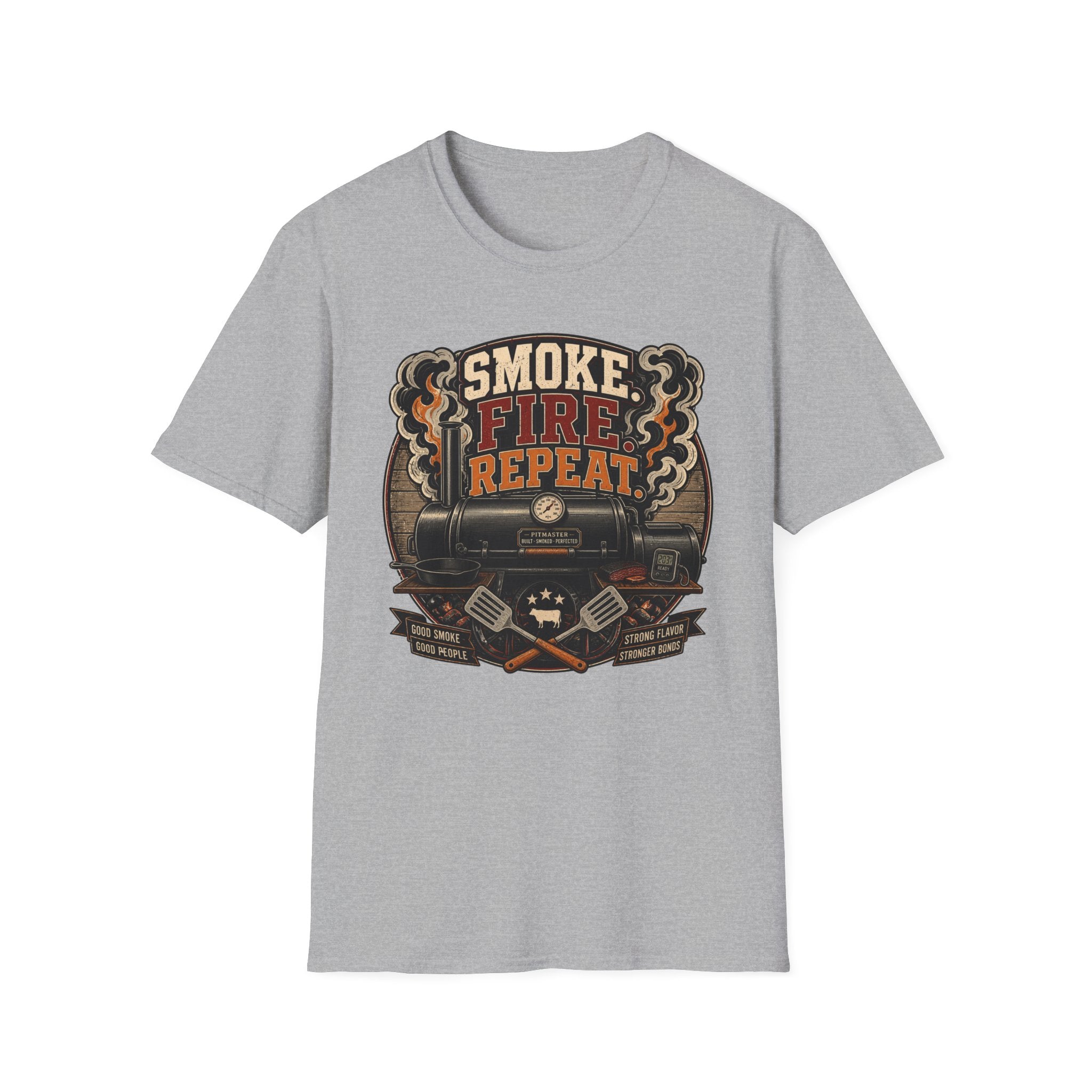 Smoke Fire Repeat Barrel T-Shirt