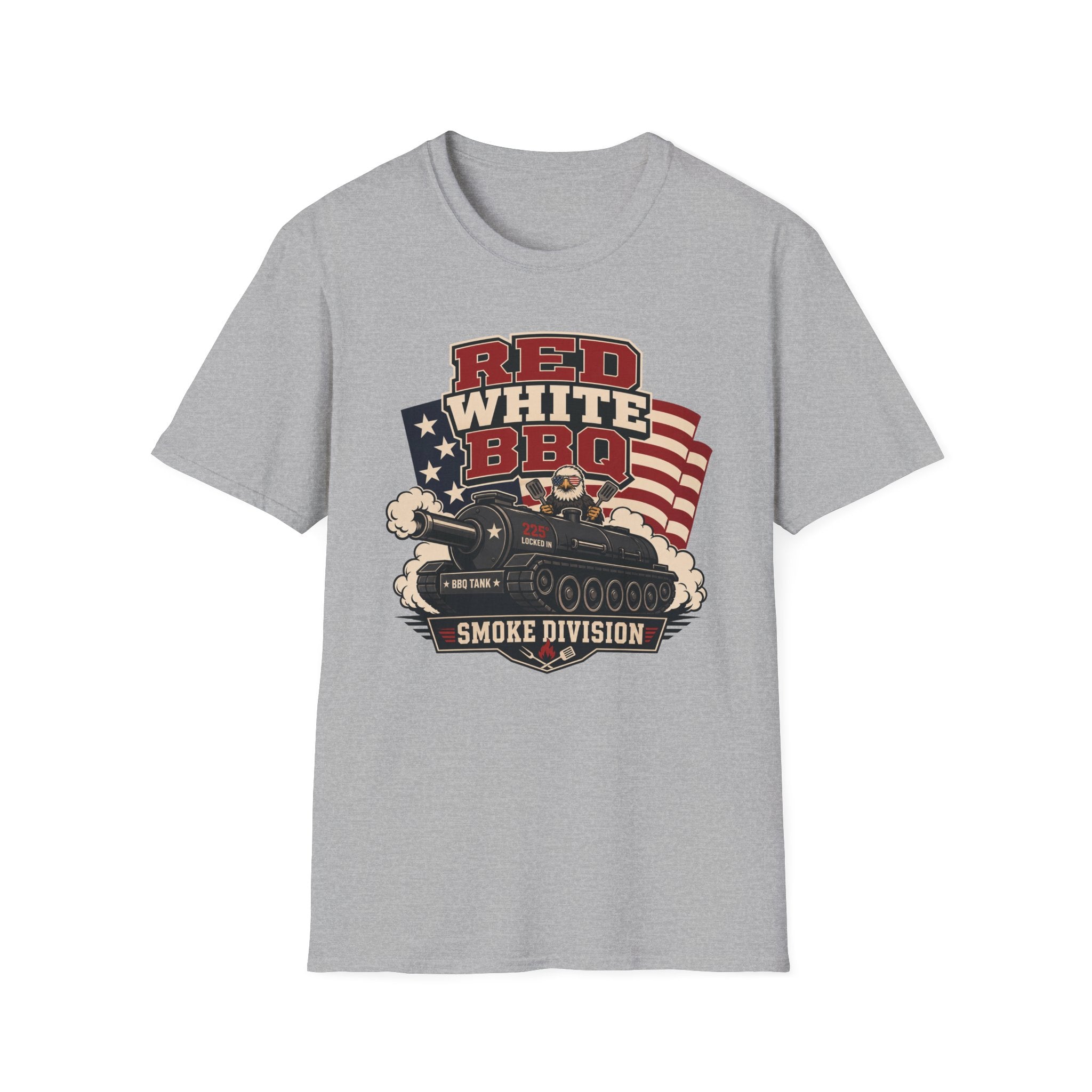 Red White BBQ Tank Eagle T-Shirt