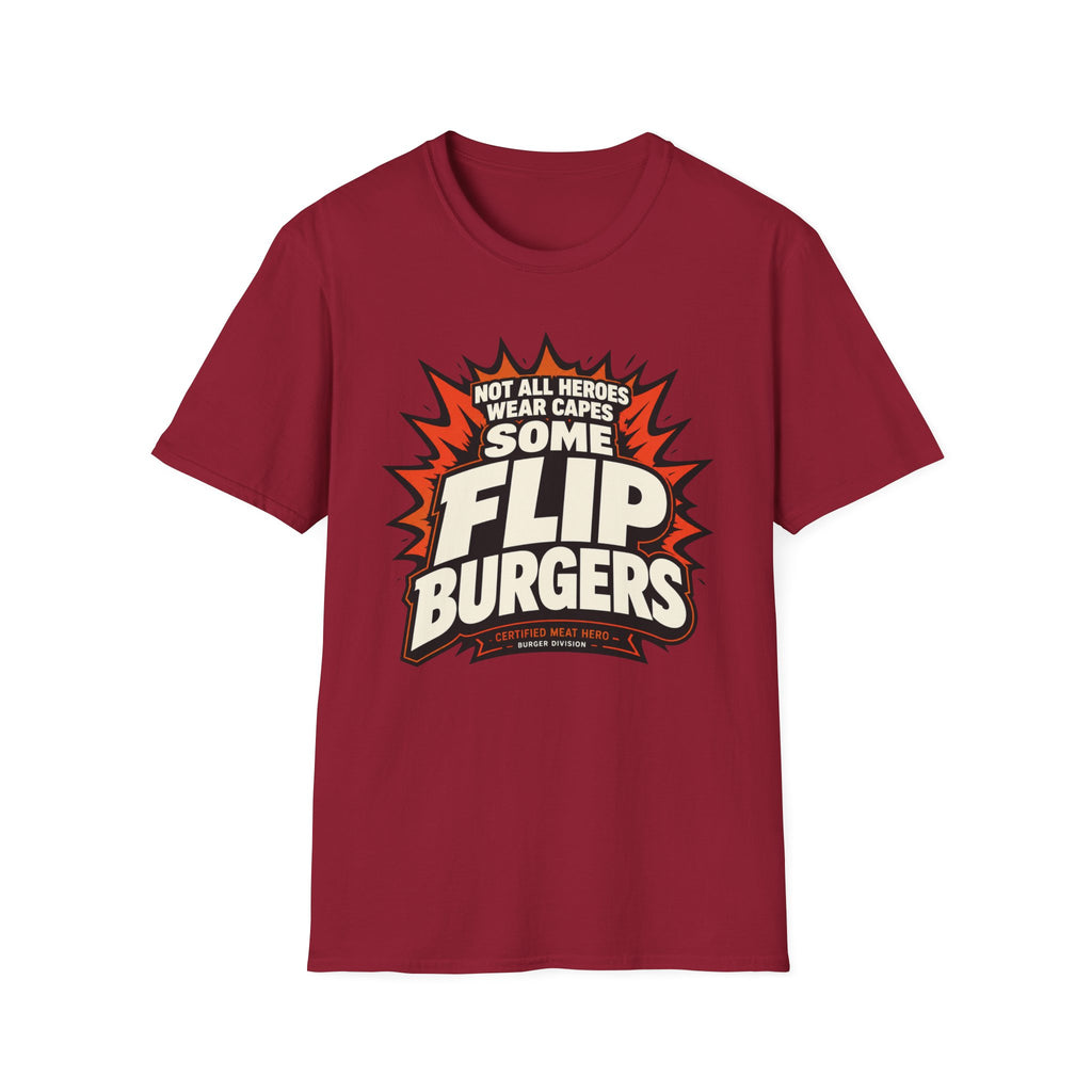 Heroes Flip Burgers T-Shirt