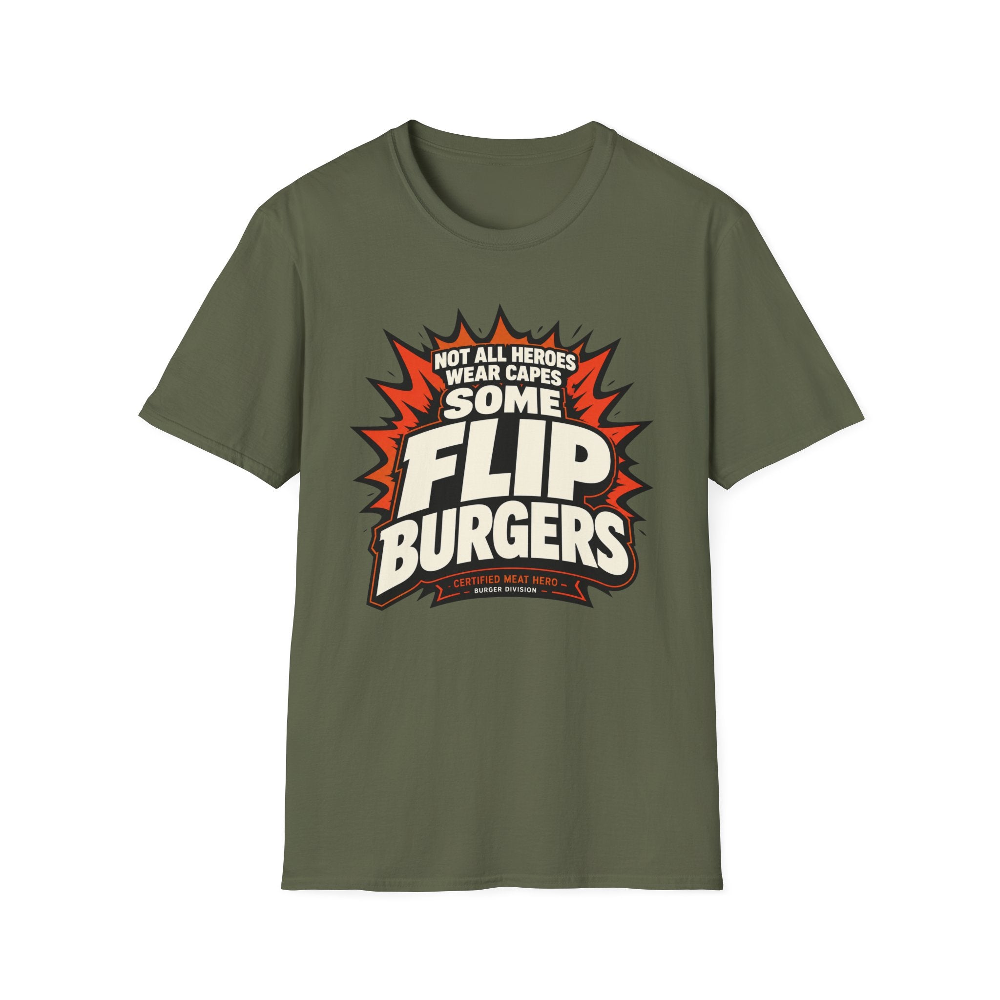 Heroes Flip Burgers T-Shirt