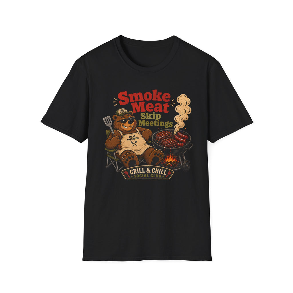 Smoke Meat Skip Meetings T-Shirt