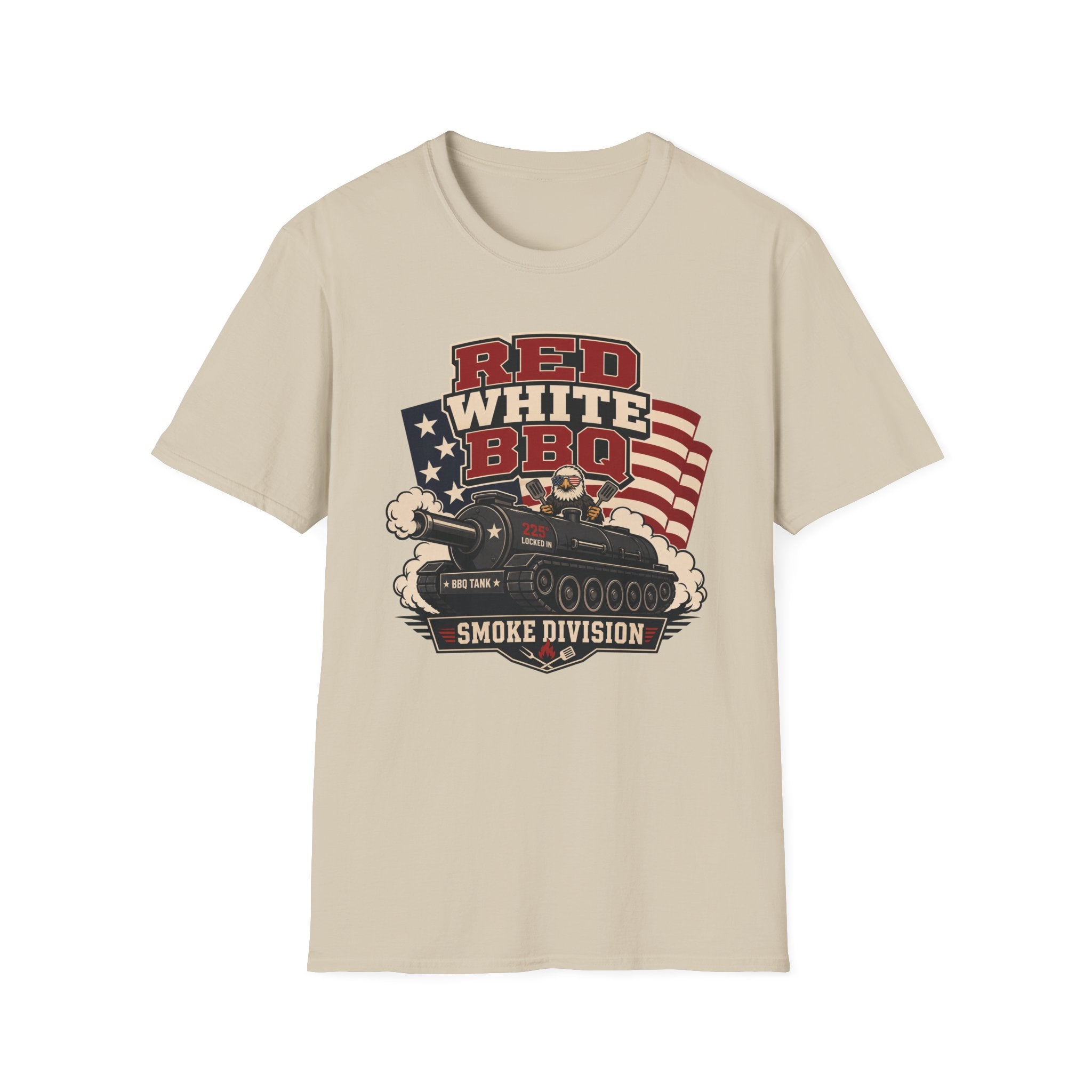 Red White BBQ Tank Eagle T-Shirt