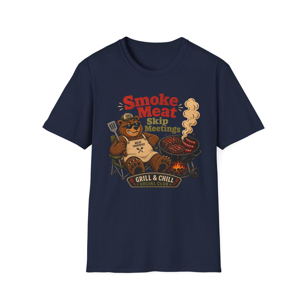 Smoke Meat Skip Meetings T-Shirt