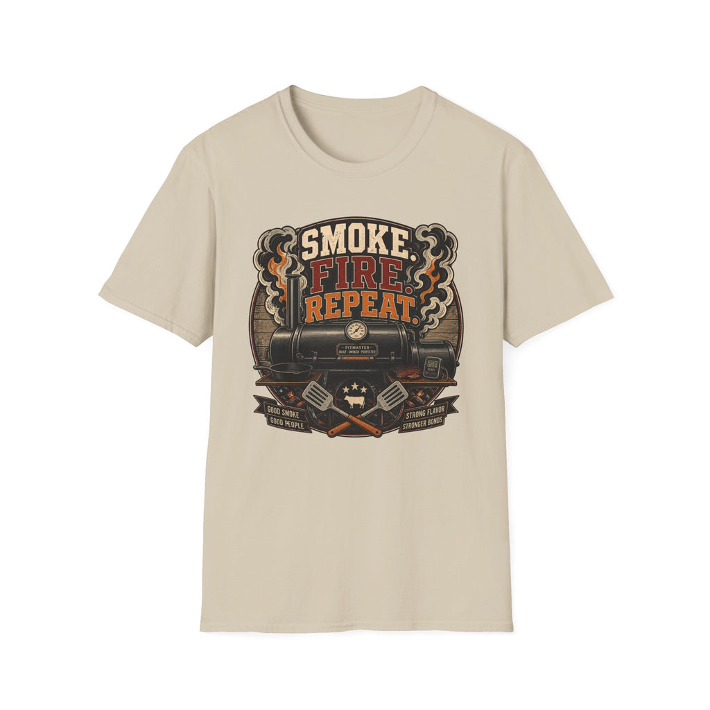 Smoke Fire Repeat Barrel T-Shirt