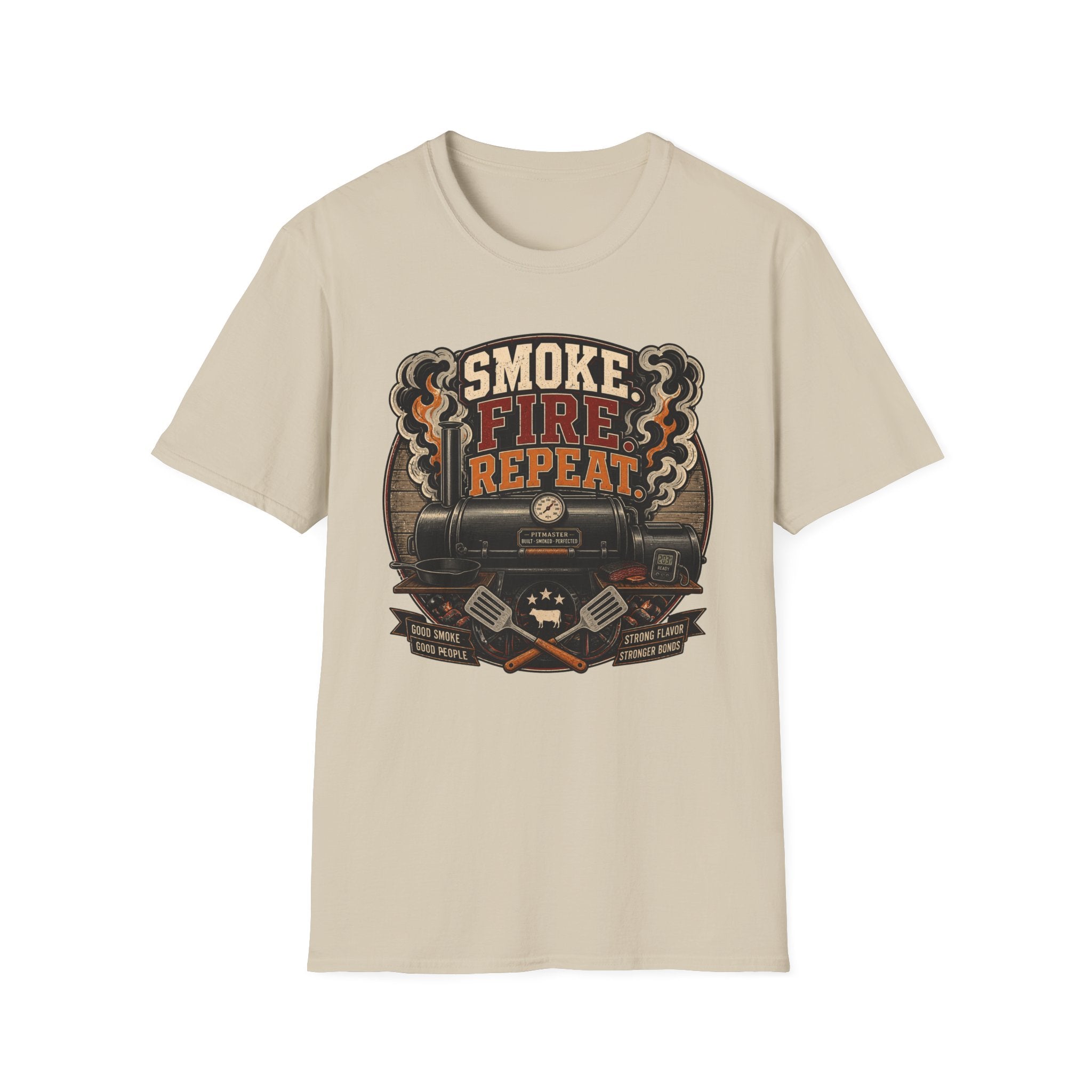 Smoke Fire Repeat Barrel T-Shirt