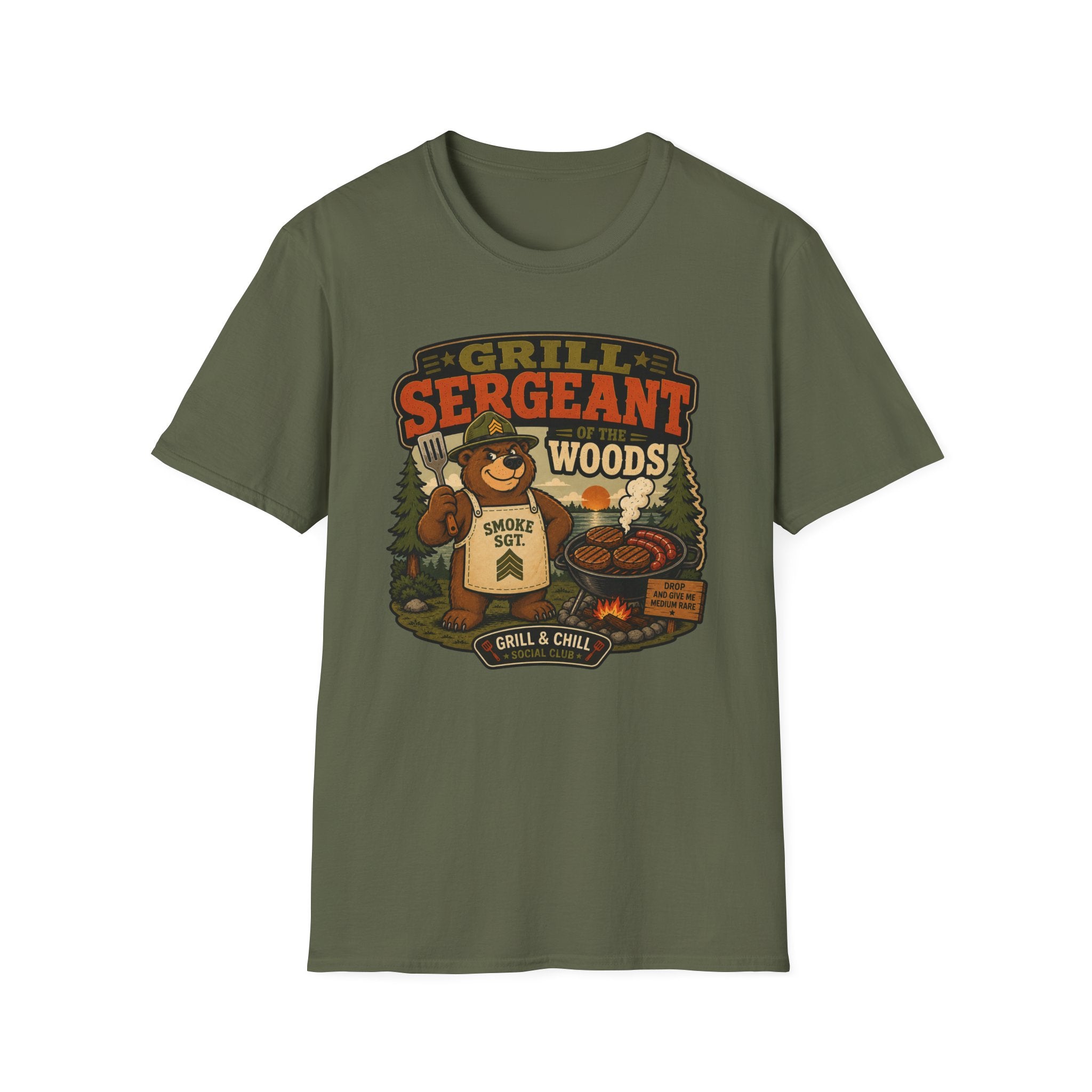 Grill Sergeant Bear T-Shirt