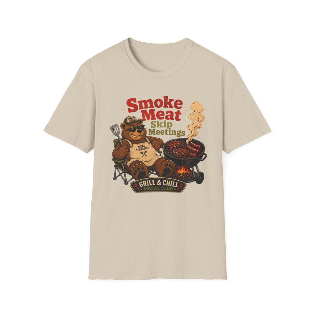 Smoke Meat Skip Meetings T-Shirt