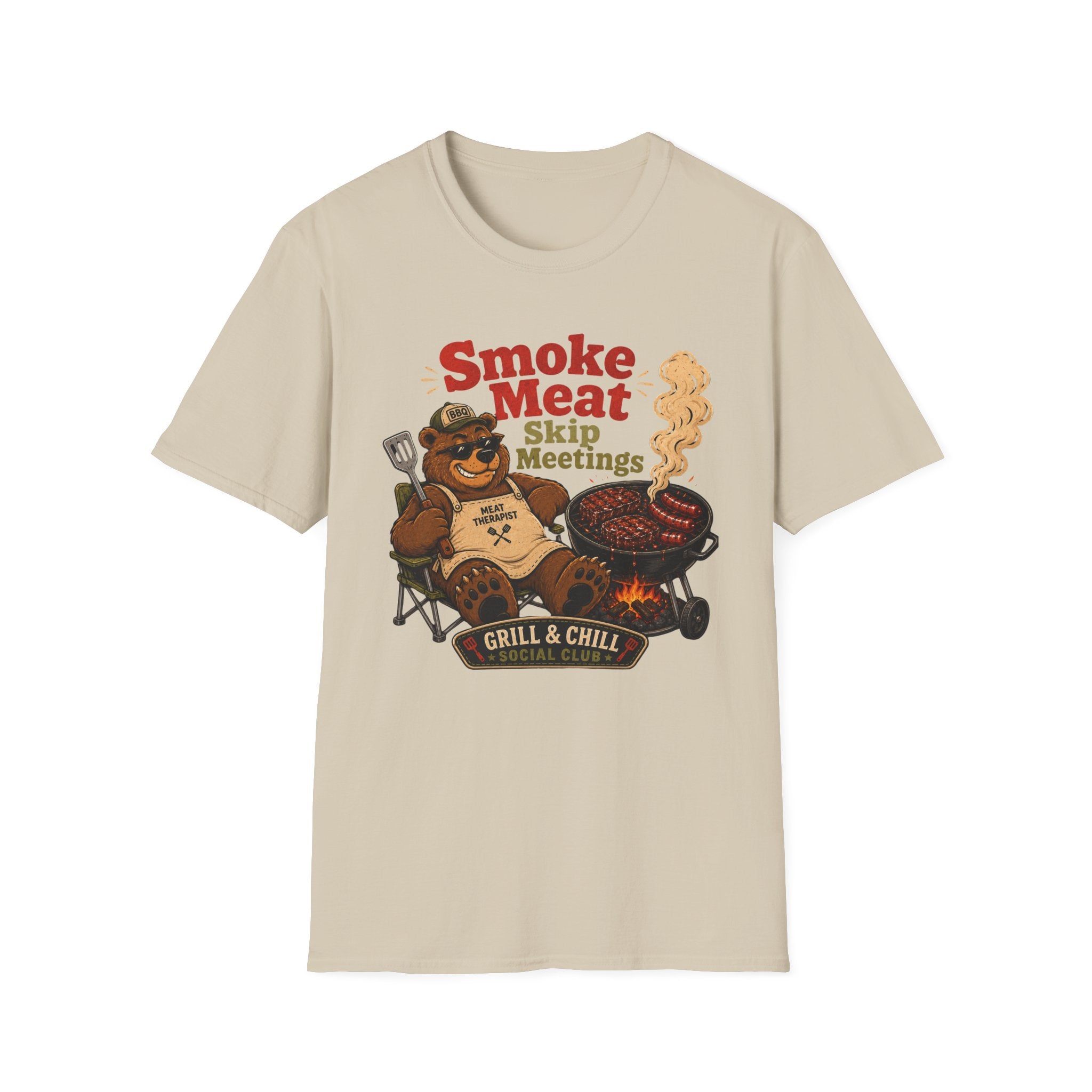 Smoke Meat Skip Meetings T-Shirt