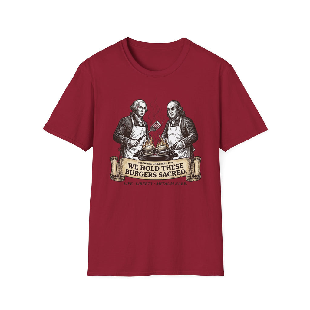 Washington Franklin Sacred Burger T-Shirt