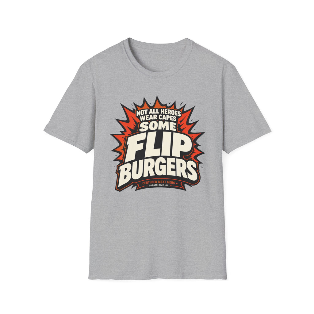 Heroes Flip Burgers T-Shirt