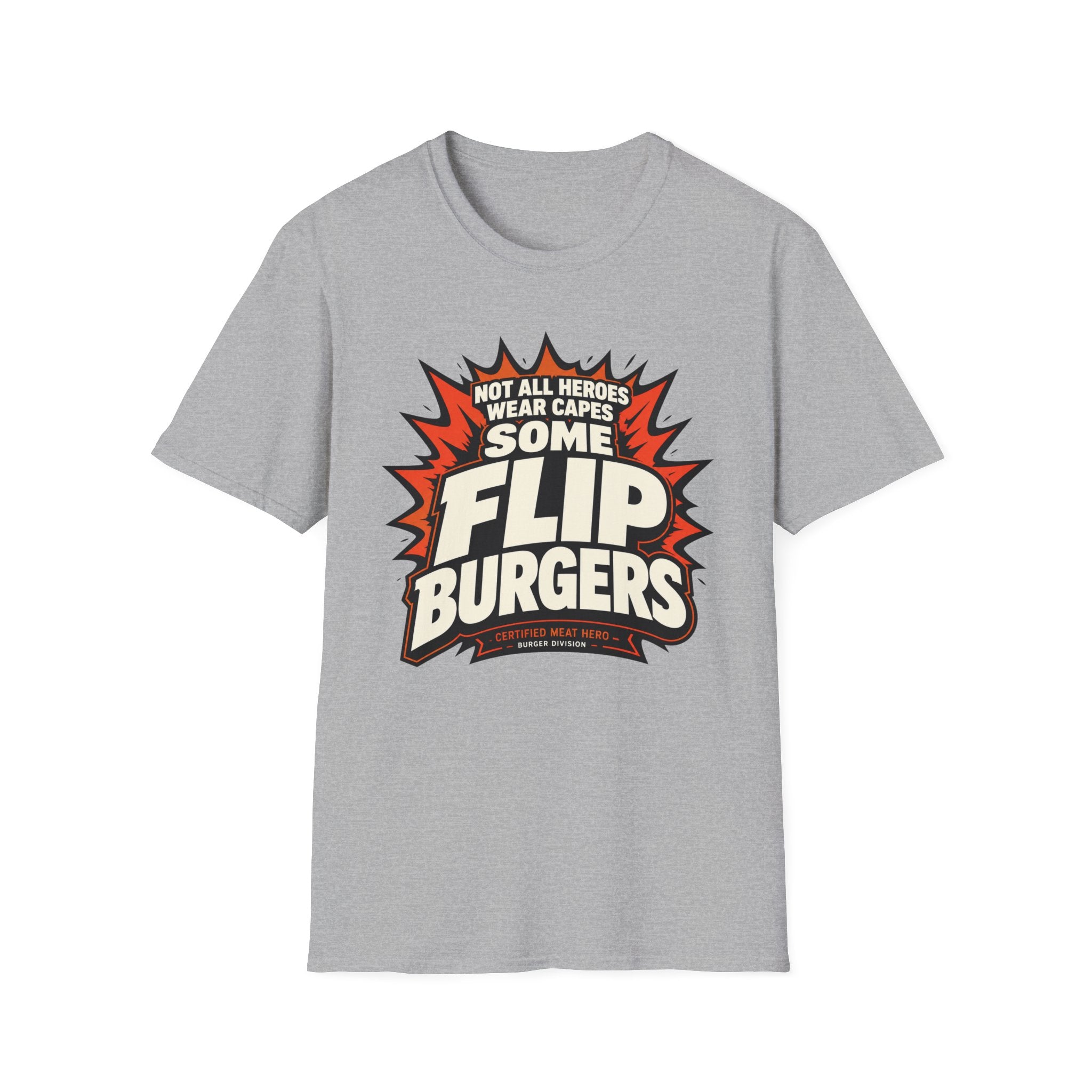 Heroes Flip Burgers T-Shirt